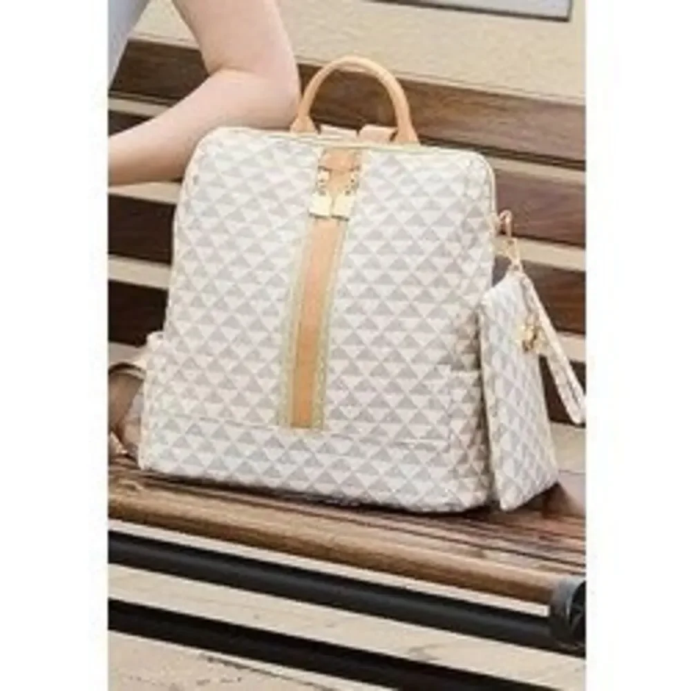 Backpack Purse for Women PU Leather Travel Satchel Handbag Convertible Design Ba